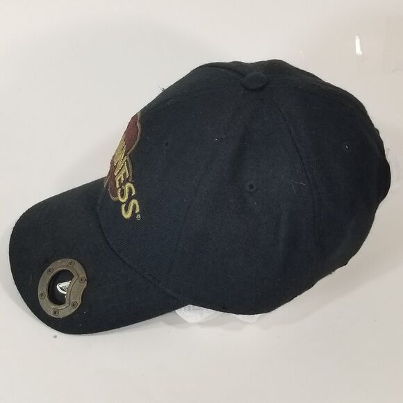 Guinness stout beer Cap Hat Black Ajustable bottle opener - Picture 4 of 9
